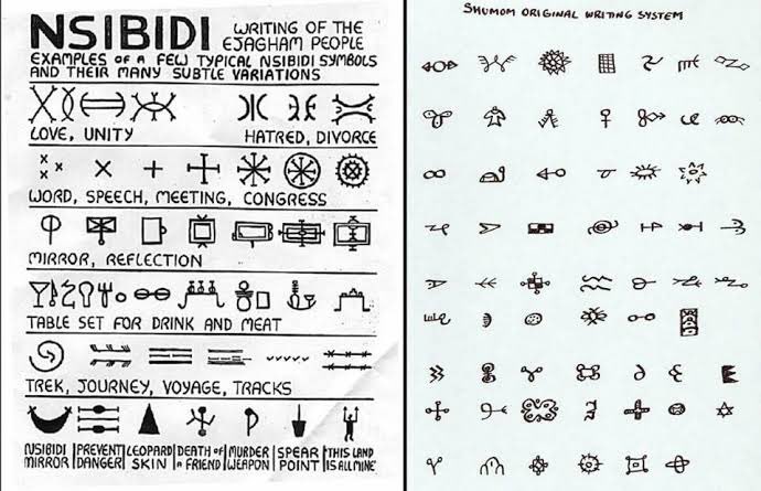 NwabuezeOkoji's tweet image. Nsibidi is a lost ancient writing form used in Southern-Nigeria. Wow!! And they said they met a savage society that needed “civilization and religion”. Wow!!
#lostlanguage