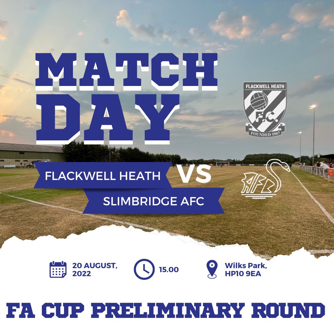 slimbridgeafc's tweet photo. It’s match-day! 

We travel to Wilks Park to take on @FHFC1907 in the @EmiratesFACup preliminary round 🏆

Entry is £7 for adults/ £4 for concessions and U18s enter for free 🎟

For those not making the game, we will have in game updates right here from our twitter ⚽️ #COYS🦢 https://t.co/fFqY6EQm9a