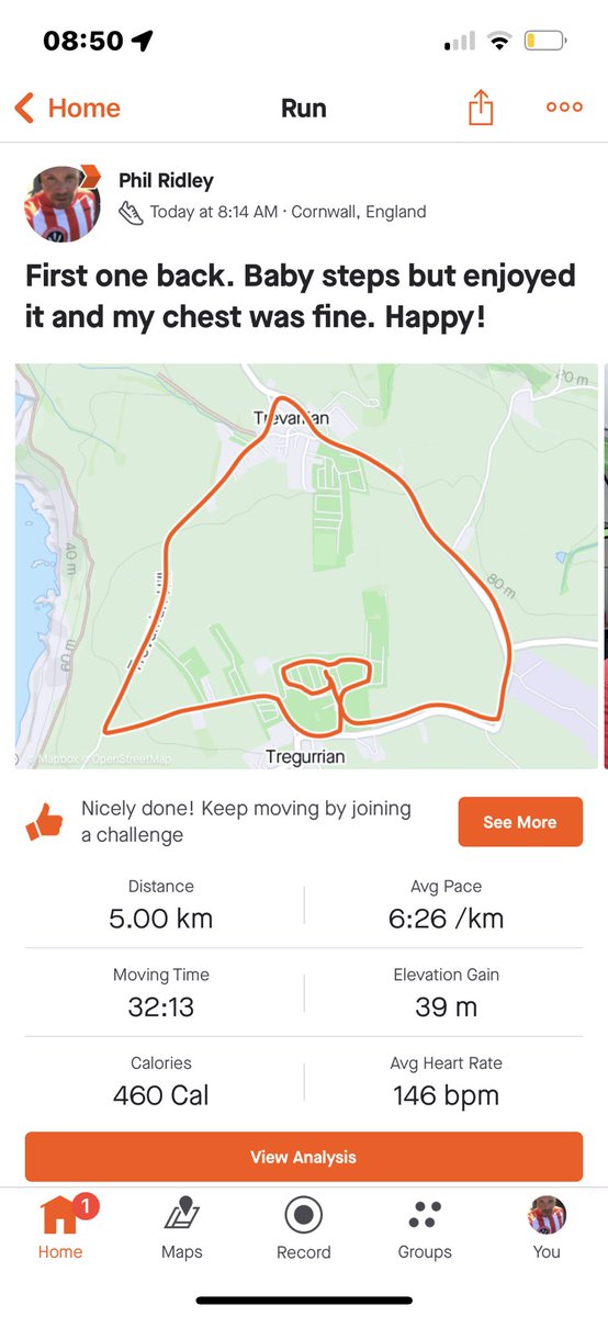pjridders's tweet photo. May as well make my first outdoor run since being diagnosed as asthmatic one with a view and backdrop that I adore โค๏ธ slowly going but enjoyed that a lot. #runnerblades #lovecornwall #newquay https://t.co/YeI5sfaHKH