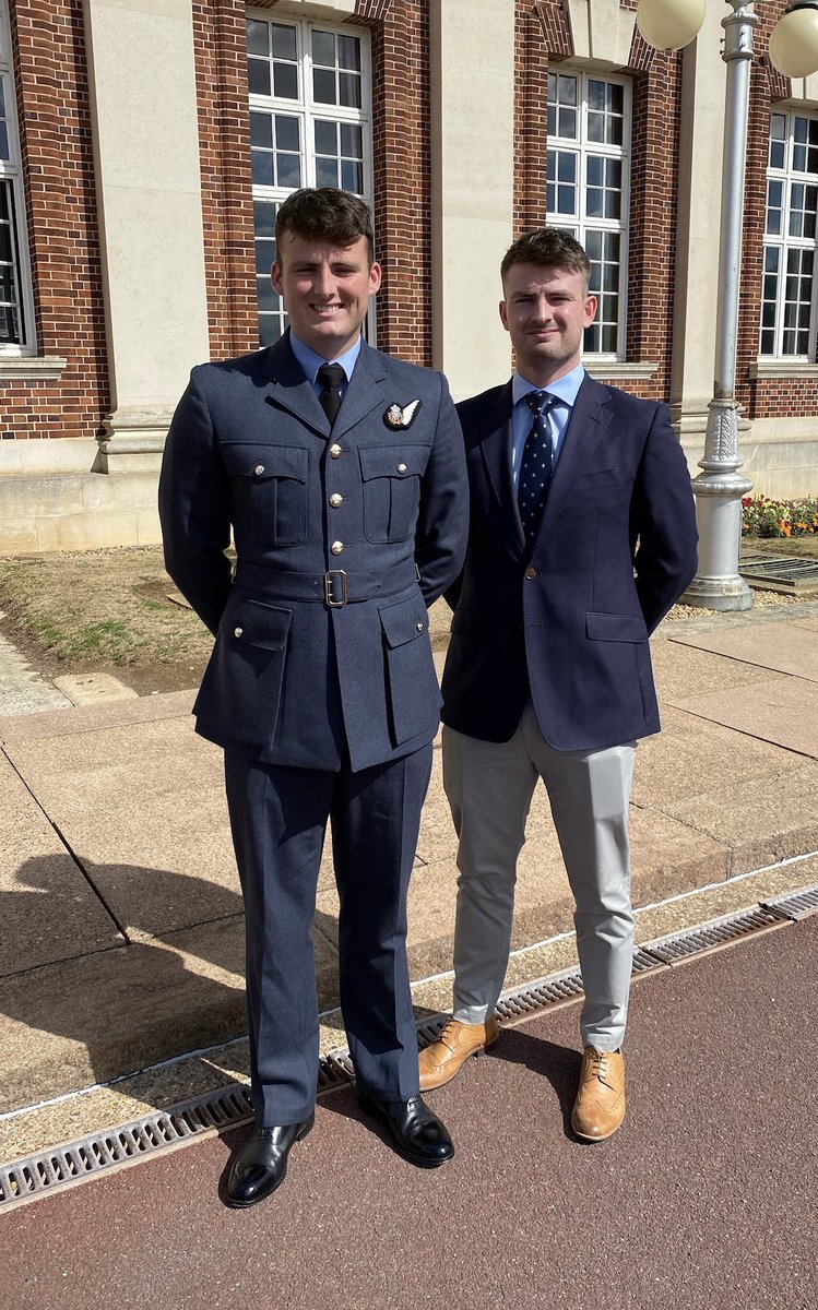 Fantastic day at RAF Cranwell to watch my youngest receive his flying badge yesterday. Could not be prouder of this pair, both have worked very hard over the past few years in their chosen careers. #proudparents <a href="/bamoss30/">Ben</a>