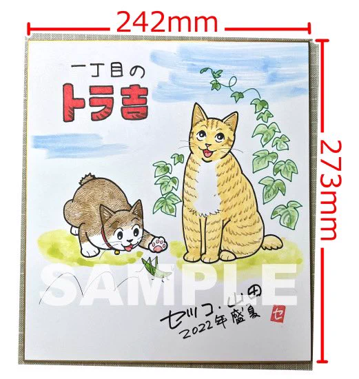 【明日8月21日(日)10時から⏰】

猫おばさん&じゃんぐる堂のネットショップ『つれマニ屋』にて、画像の色紙を2点販売致します!
カテゴリー《直筆色紙》からご覧下さい💁‍♀️💕
どちらも早い者勝ちなので売り切れの場合はごめんなさい🙏💧
https://t.co/WgFafFdgKe 
