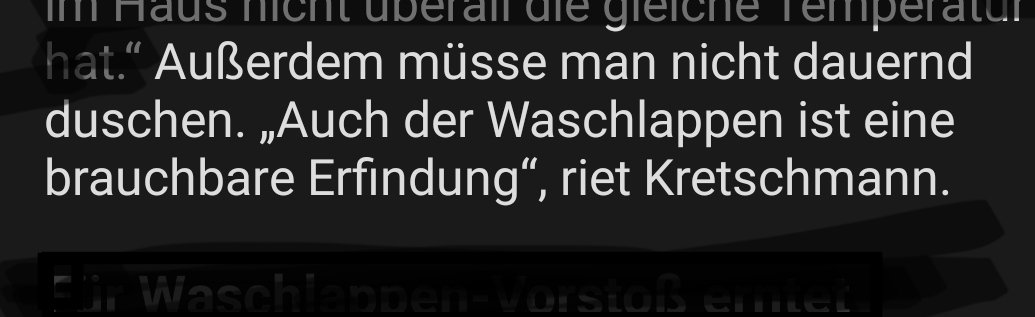 Hätte man den Waschlappen nicht erfunden, gäbe es ja auch kaum Politiker.
