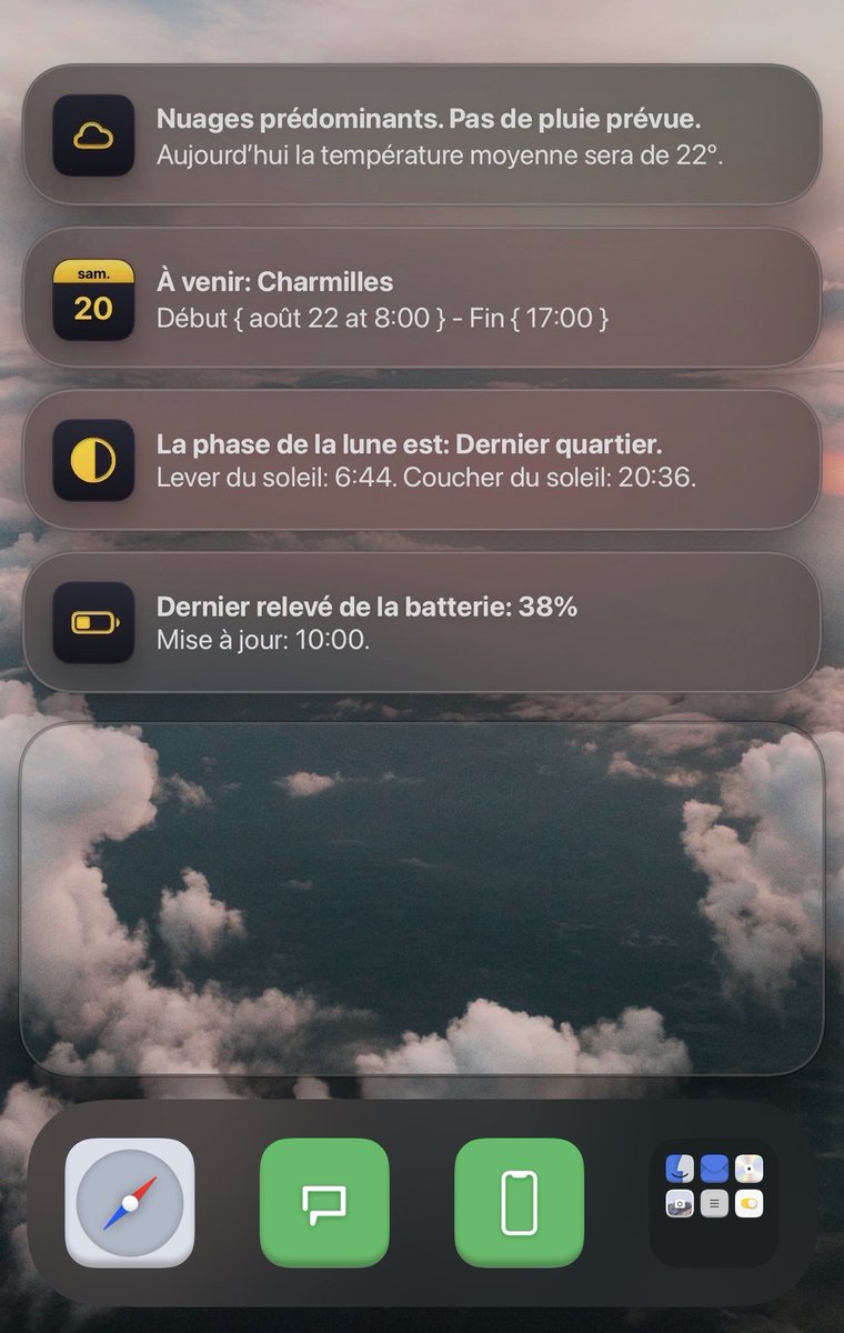 ITRecords38's tweet image. Stack | New Position 💥

#apple #iOS16beta6 #france #lockscreen #homescreen #stack #iPhone13Pro #iphone #design