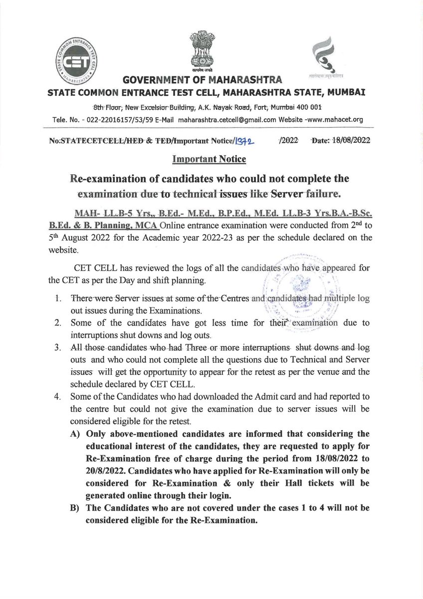 ThePradeepRawat's tweet photo. Where there is Will ,there is a way✅
If the Maharashtra Govt, can re_conduct #MHTCET then why can't @DG_NTA ?
#JEEMainsThirdAttemptForAll 
#NEETUG2022ExtraAttempt 
#JEEMains2022ExtraAttempt 
Technical glitches should not shatter the dreams of aspirant students @EduMinOfIndia https://t.co/EXEstLhdaA