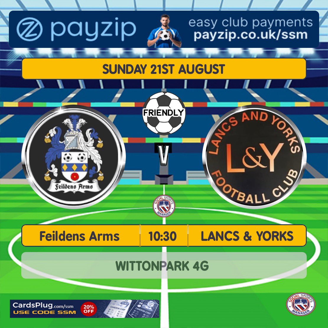 Very happy to confirm a new opponent for our 5th preseason fixture in <a href="/LNYFC7/">L&Y FC</a>. A good test for our lads against a newly formed lancs Sunday league side who have been making some noise in pre season! 

Get down and support the lads @ WittonPark 4G, 10:30am KO.