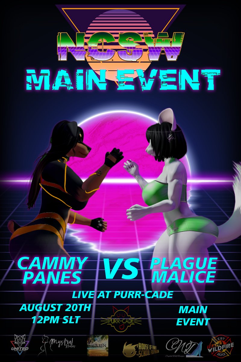 Second day of the roadshow time! We got yet another dose of NCSW coming to you live from Purr-cade Sports Arena at 12:00 pm SLT!
So do not miss it, because we got some nice matches lined up for you all!

maps.secondlife.com/secondlife/Pur…
Can catch stream at youtube.com/channel/UCcCeK…