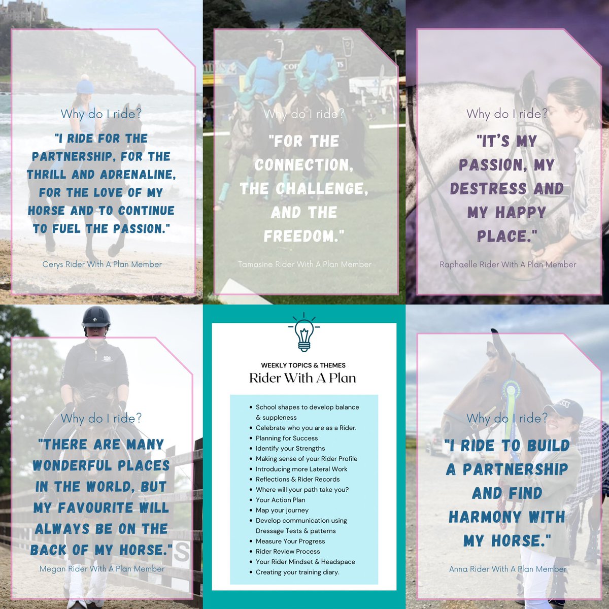 Discover the easy way to learn with your riding peers. When you join the A Rider with a Plan programme you are joining a community of riders who share your passion.Join us today for September 5th Start. 

equestrianheroes.com/offers/QbJjVhH…