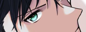 fushiguro megumi 1boy male focus black hair solo green eyes looking at viewer close-up  illustration images
