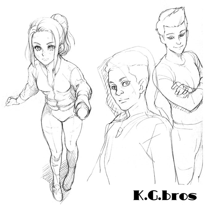 ◎落書き
『ジュラシックワールド・サバイバルキャンプ』から
ブルックリン(左の女の子)
モデリングが可愛いかったので、今回の新刊の
制作前に描いていたモノ。 