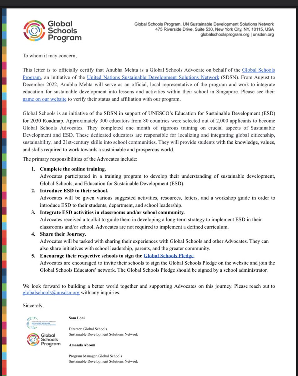 Thank you <a href="/SDGsInSchools/">Global Schools Program</a>