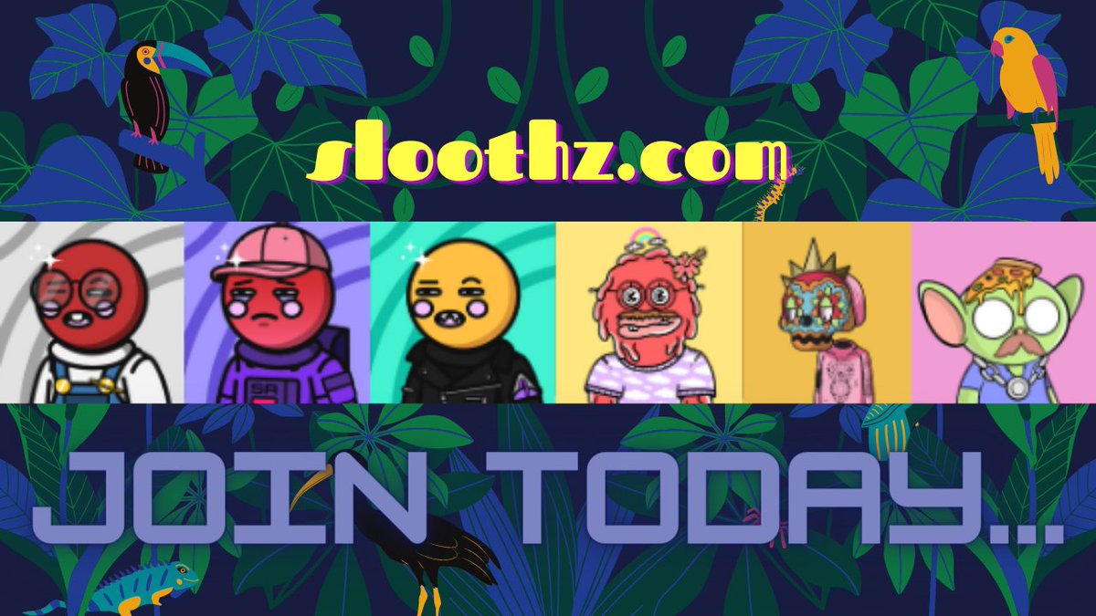 SloothzNFT's tweet photo. Calling all of our
@SpaceRiders_NFT
@Oozoids
@los_muertosNFT
@WDoopsies
🚀💉💀👺
Check it out at ==>
https://t.co/WclRMB2TRb
#JoinSloothz #NFT #NFTProject #NFTUtility https://t.co/egzofCeheP