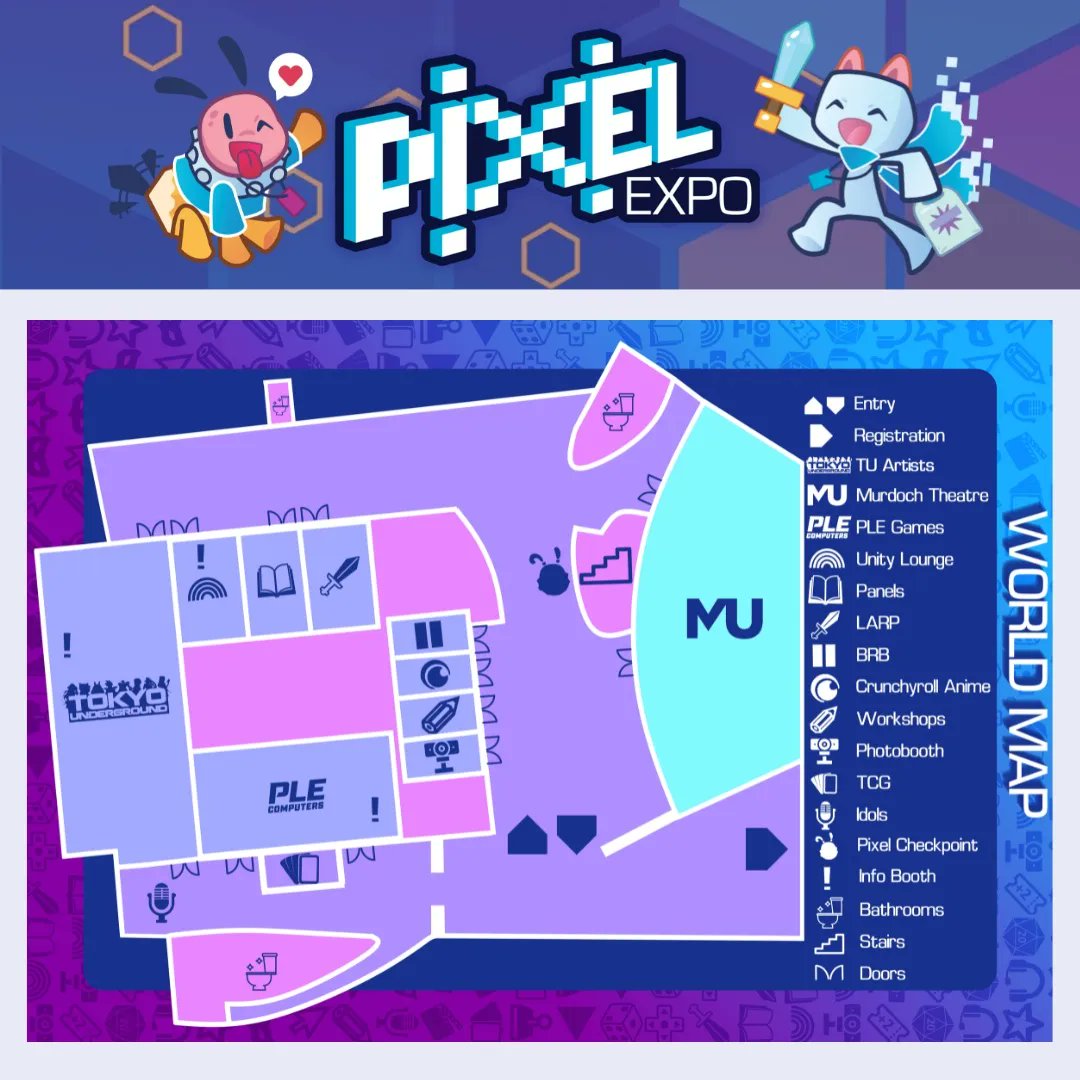 MyPixelExpo's tweet photo. Check out our jam-packed venue and traders maps for Pixel Expo 2022!
Keep an eye out tonight when we release our official schedule!
(You can see the full resolution images on our website - links are in our bio!)
#pixelexpo #mypixel https://t.co/tjI3hBXlVP
