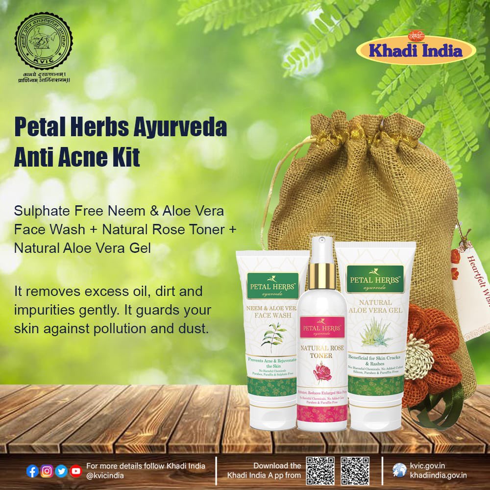 Khadi India on Twitter "'Petal Herbs Ayurveda Anti Acne Kit' Sulphate