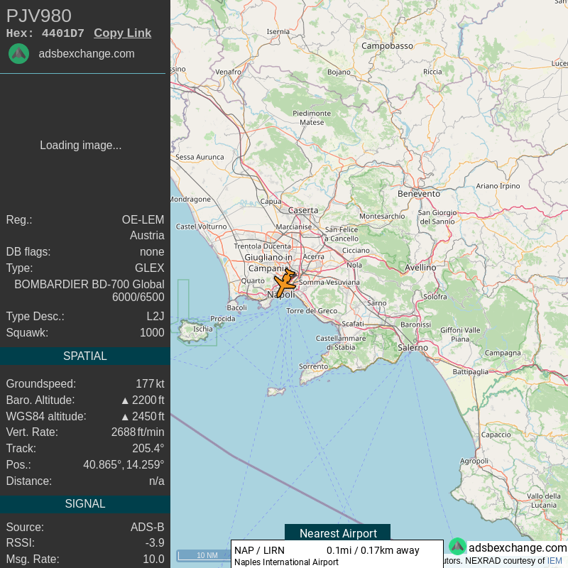 Travel_Scan_NER's tweet photo. NER Travel Detected Took off near Nápoli, Campania, IT. @Atlatszo https://t.co/xc6teJe8CK