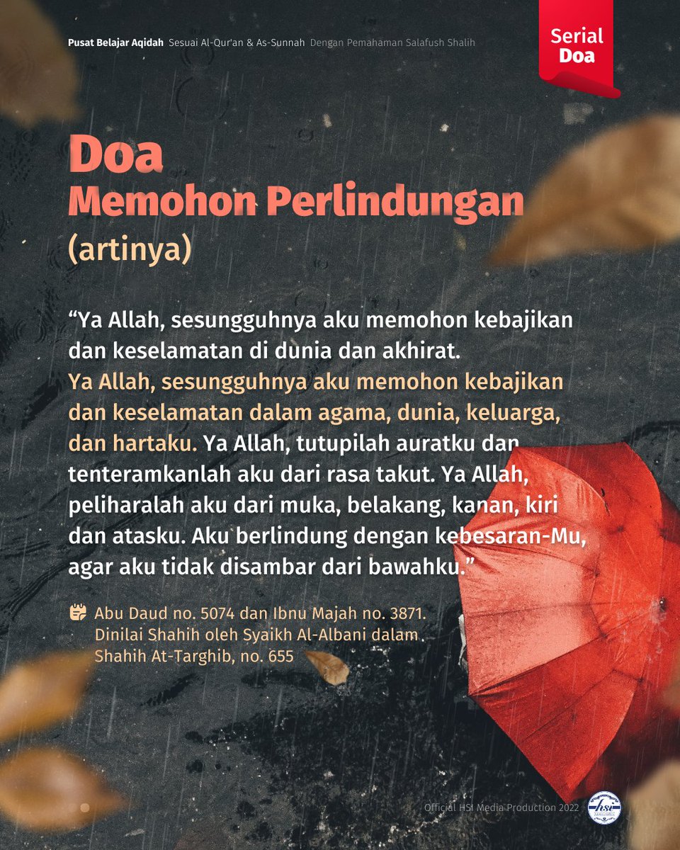 Doa Memohon Perlindungan 

Selengkapnya di instagram.com/p/CheJncoB7ej/…