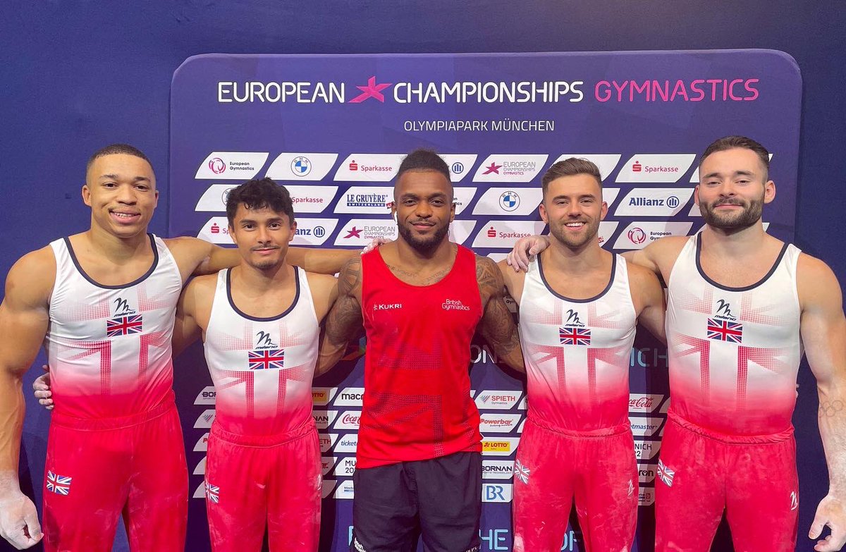 Eyes are glued to the Men's gymnastics at @Euro_Champs this afternoon, the @BritGymnastics boys are on it! 👊🏼

🇬🇧 @Joefrasergb @jake_e_j @TullochCourtney @_JamesrHall @GiarnniM 🇬🇧

#Munich2022 #EuropeanChampionships