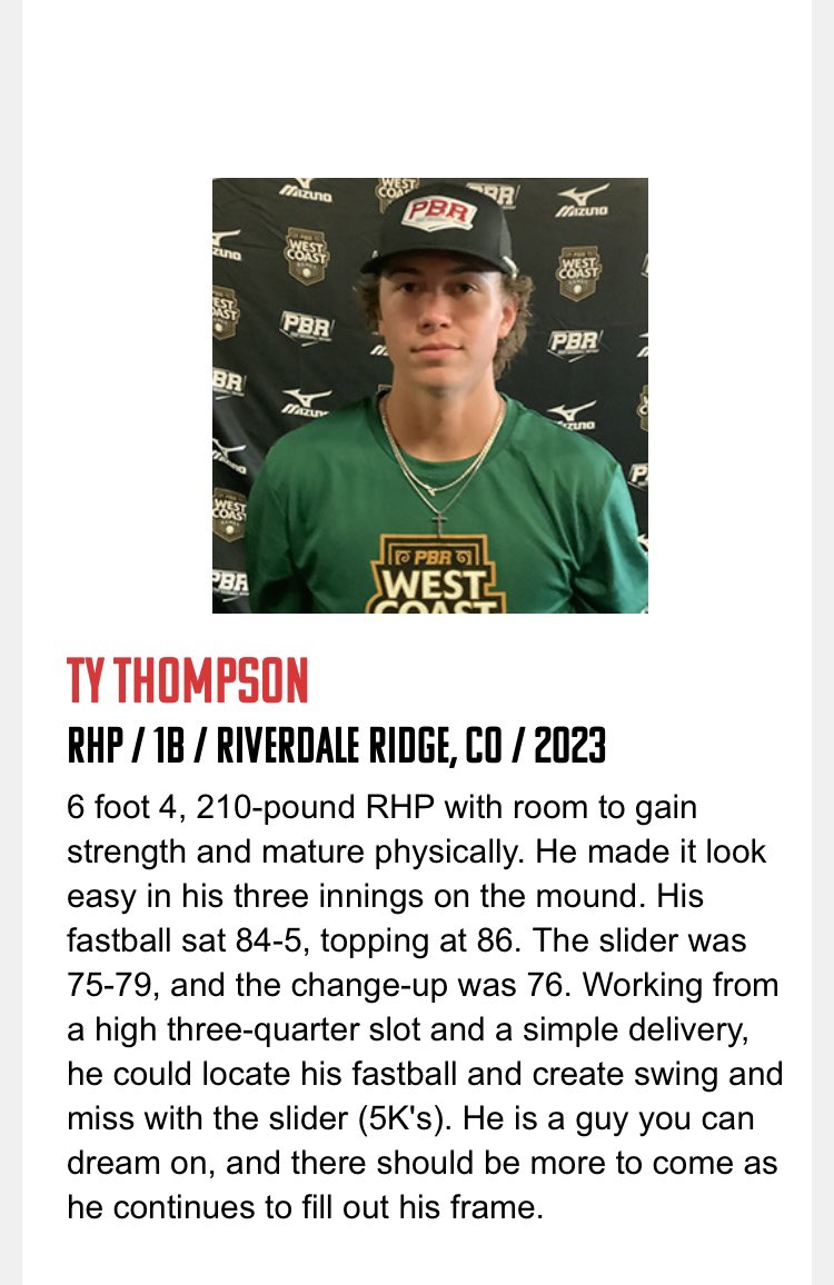 Thanks Coach Reynolds for a great weekend in Vegas. @pbrcolorado @PBR_Uncommitted <a href="/TonyGilio/">Tony Gilio</a> <a href="/BUncommitted/">Baseball_Uncommitted</a> @bballbluebook @PSCLUncommitted <a href="/Slammersbasball/">Slammers Baseball CO</a> <a href="/SlammersNorth/">Slammers North</a> @ironworks_