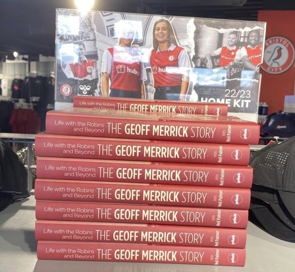LukeMerrick3's tweet photo. The Geoff Merrick Story- Available in the Bristol City F.C Club shop !! COYR https://t.co/dfJnueCgbk