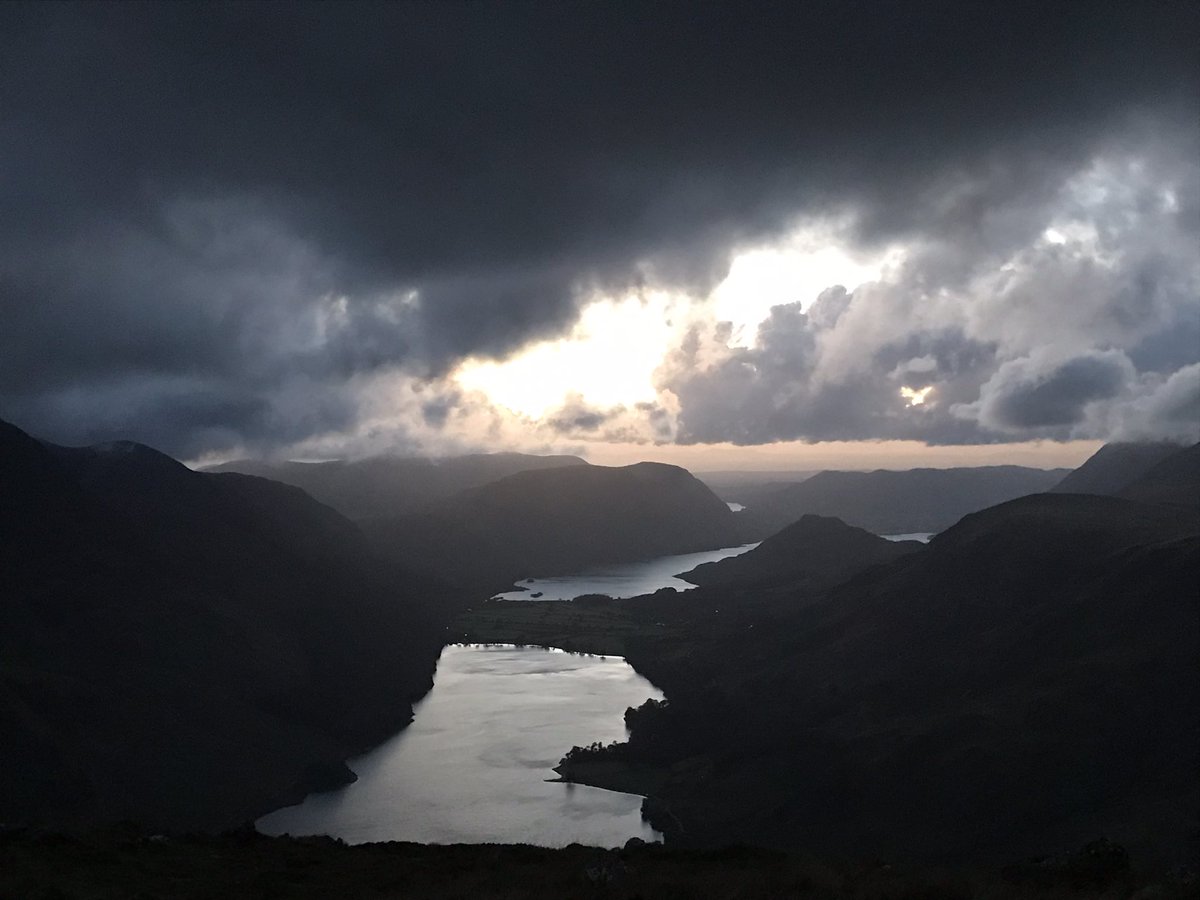 It was a blustery night on top of Fleetwith Pile last night. All the same , great to be in the mountains.