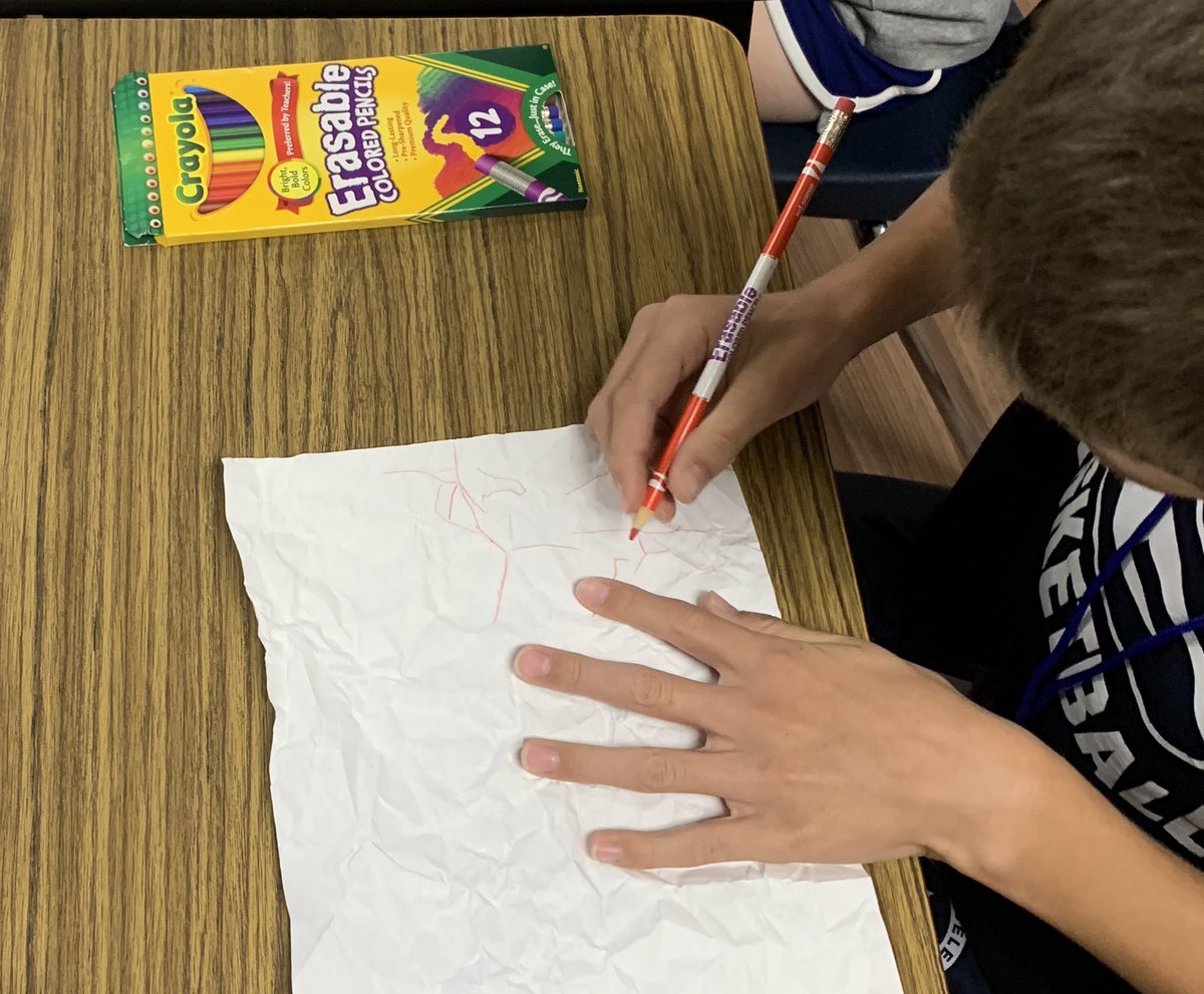 MissFrench17's tweet photo. We are back, ready to learn, AND make mistakes! This activity represented how our brains grow when we make mistakes! 

From a blank piece of paper to a crumpled piece of paper to represent a mistake. 👍🏼 @joboaler https://t.co/KDTwfE26ei