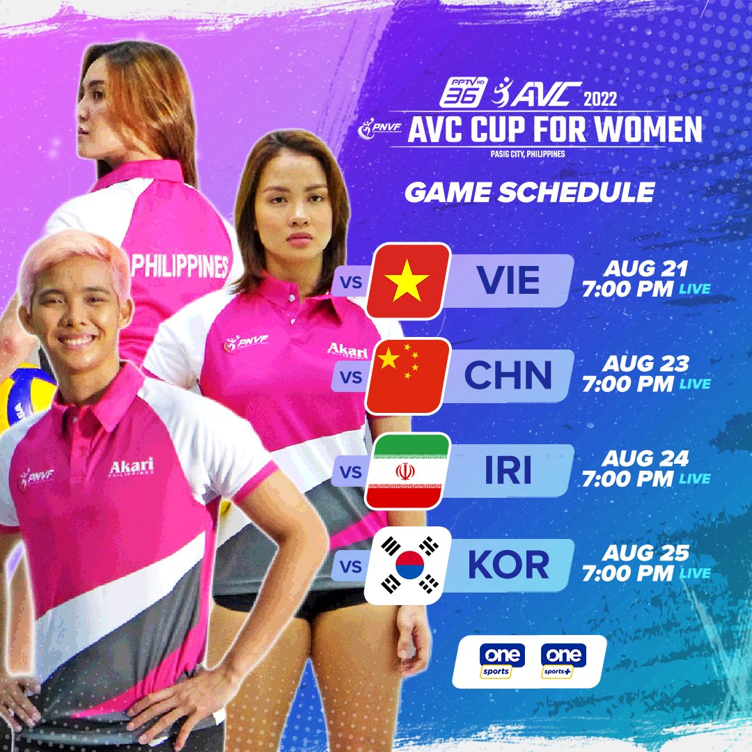 One Sports on Twitter "Check out the full schedule of the Philippine Women