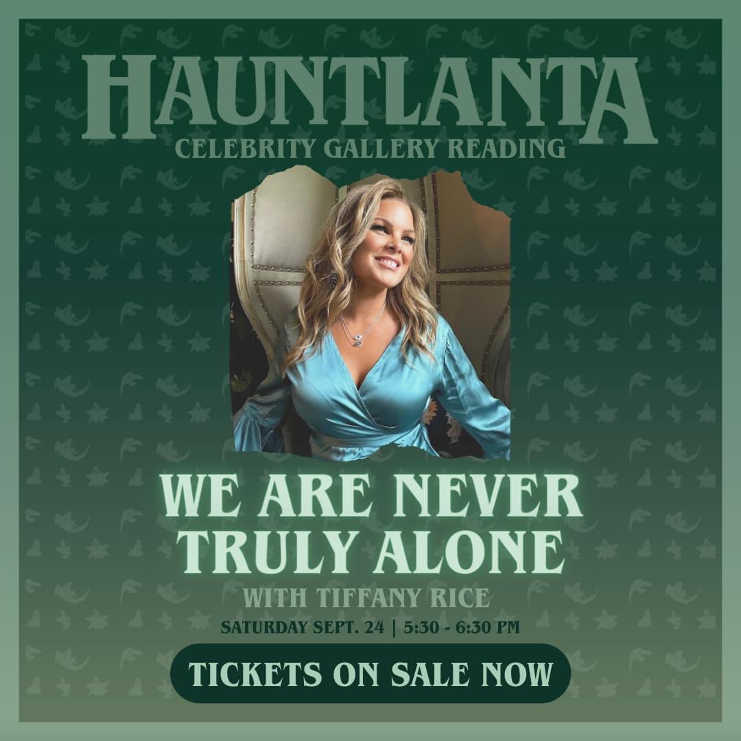 hauntlanta's tweet photo. Not only will you be able to meet Tiffany this year, but you can take part in one of her gallery readings too!

We’ve heard she could even connect with our passed fur-babies 🥹.

⁣Grab your tix today &amp; come cry with us: https://t.co/lVTc1ykcM8⁣
#ConnectWithFido #PetGhosts https://t.co/SH85h1aBZe