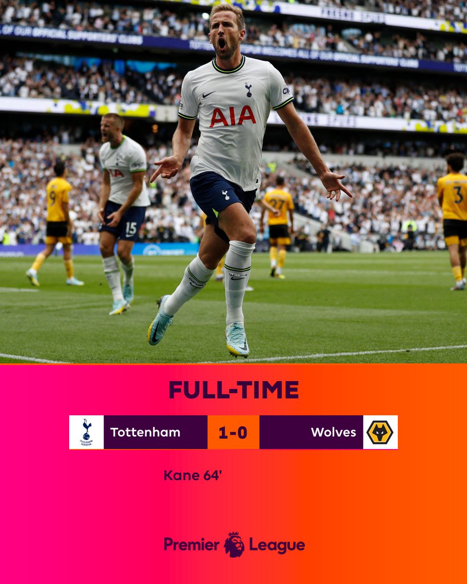 Harry Kane’s landmark goal seals the win for <a href="/SpursOfficial/">Tottenham Hotspur</a> ⚪️

#TOTWOL
