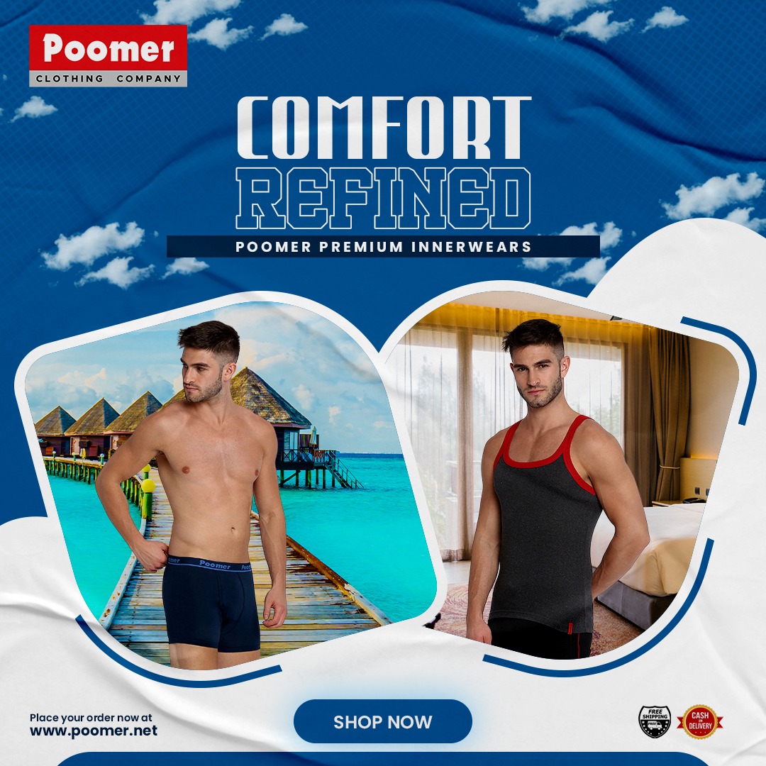 Poomer on X: Comfort Refined with Poomer Premium Innerwears. Shop