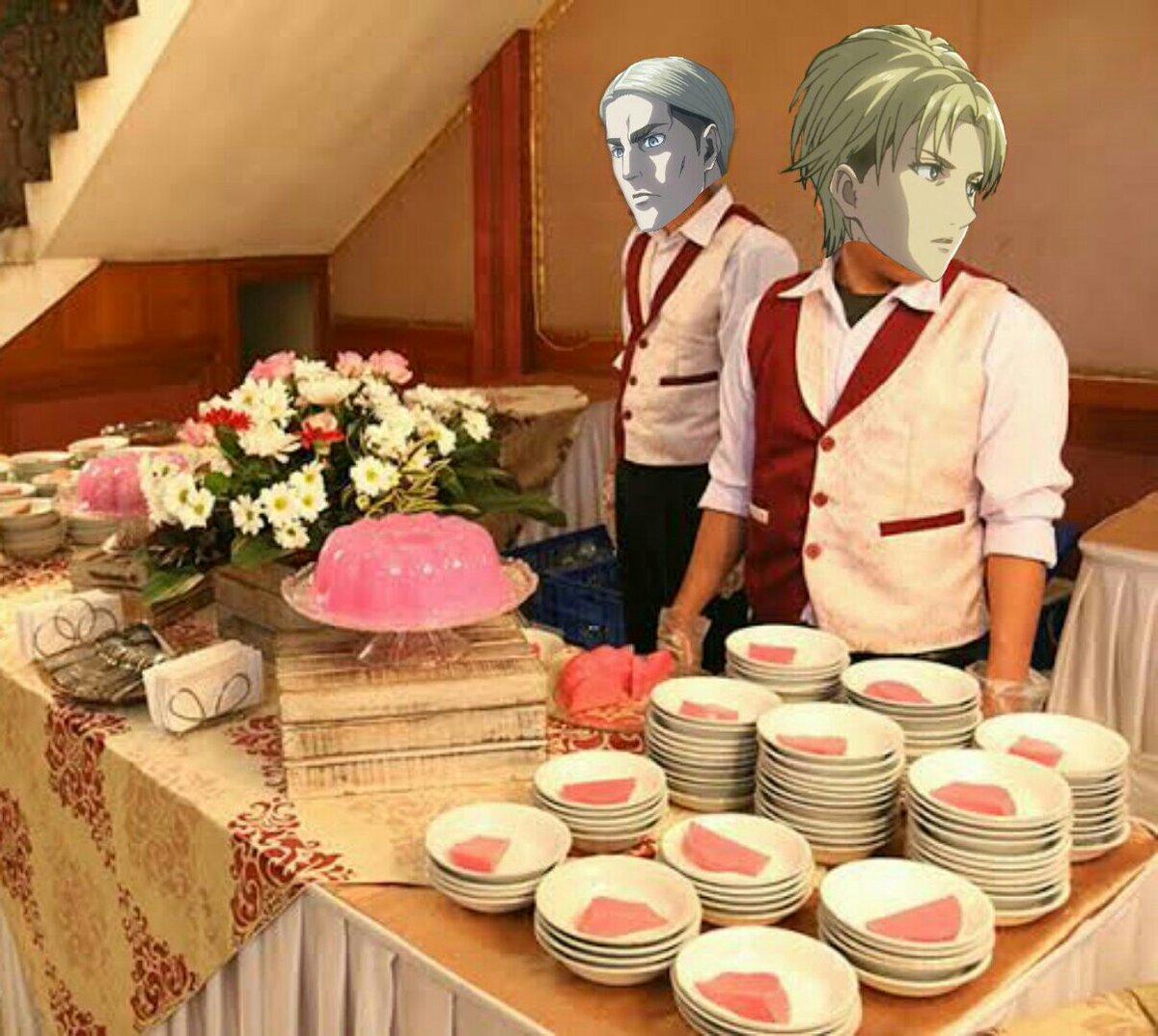Potablouse's tweet photo. Potret  maid  dan  butler  #JeanShaWedd 

[  @SEVENTHS0LDIER  @chogatakyojin  ] https://t.co/bzhXmodqg0