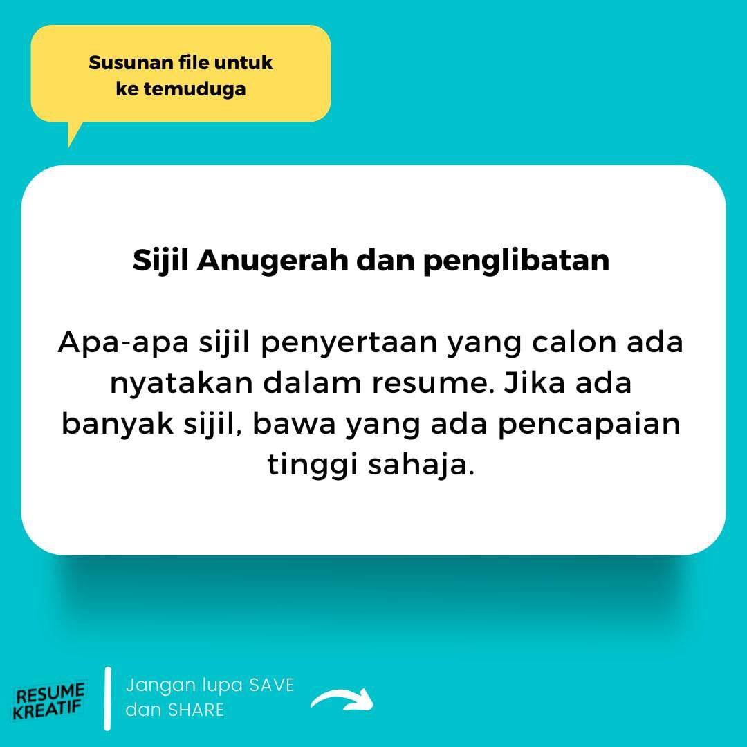 empayarkerjaya's tweet photo. Susunan fail untuk ke temuduga. Semoga bermanfaat ☺️ https://t.co/Mi0OHY0uzw