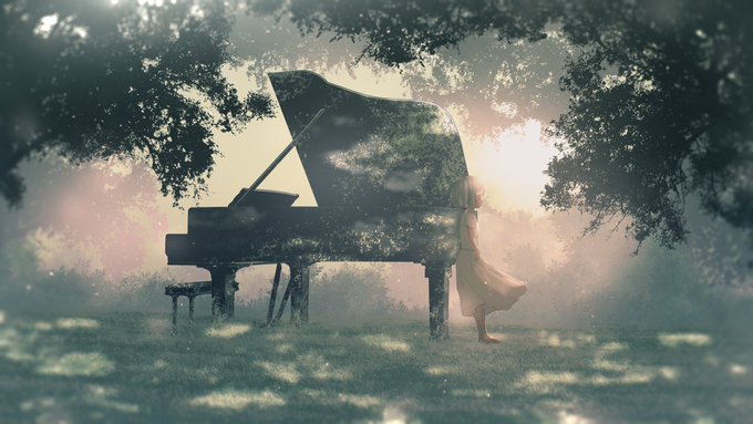 「piano scenery」 illustration images(Latest)