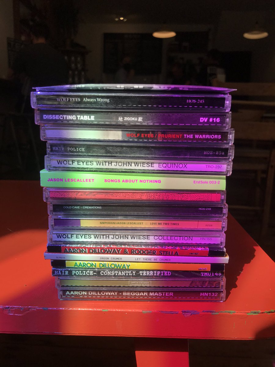 outofexistence's tweet image. £1 a disc haul at Pressing Matters in Hastings. This was only a small fraction of what was on offer too. If you’re into noise (which if you follow me I presume you are) and anywhere near by, you need to visit.