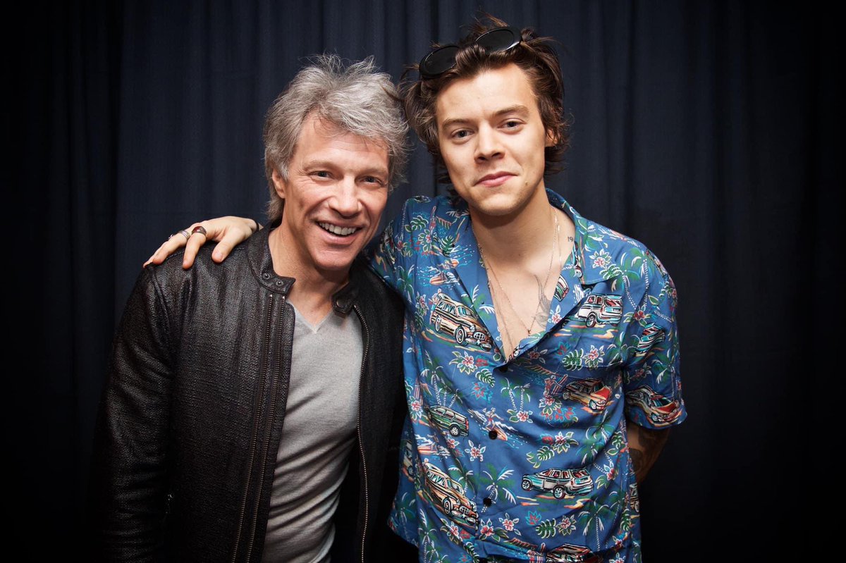 Harry and Jon Bon Jovi in 2017
