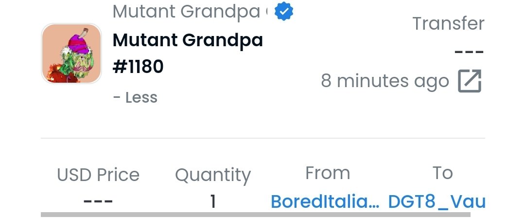 DGT8_'s tweet image. Yooo! Big shout out to @BoredItalianApe! Just checked one of my wallets and saw this! 👀

This Mutant is 🔥
Love it bro! 🖤

@GrandpaApeCC 

#GACC #MACC