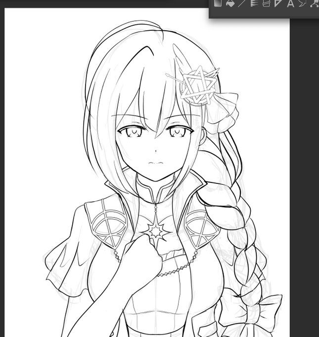 2度と描かんわこんな高コスト衣装 