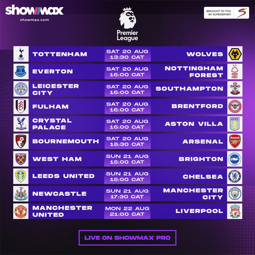 EricNjiiru's tweet photo. How the weekend looks like #EPLOnShowmaxPro https://t.co/t0ulZrqrci