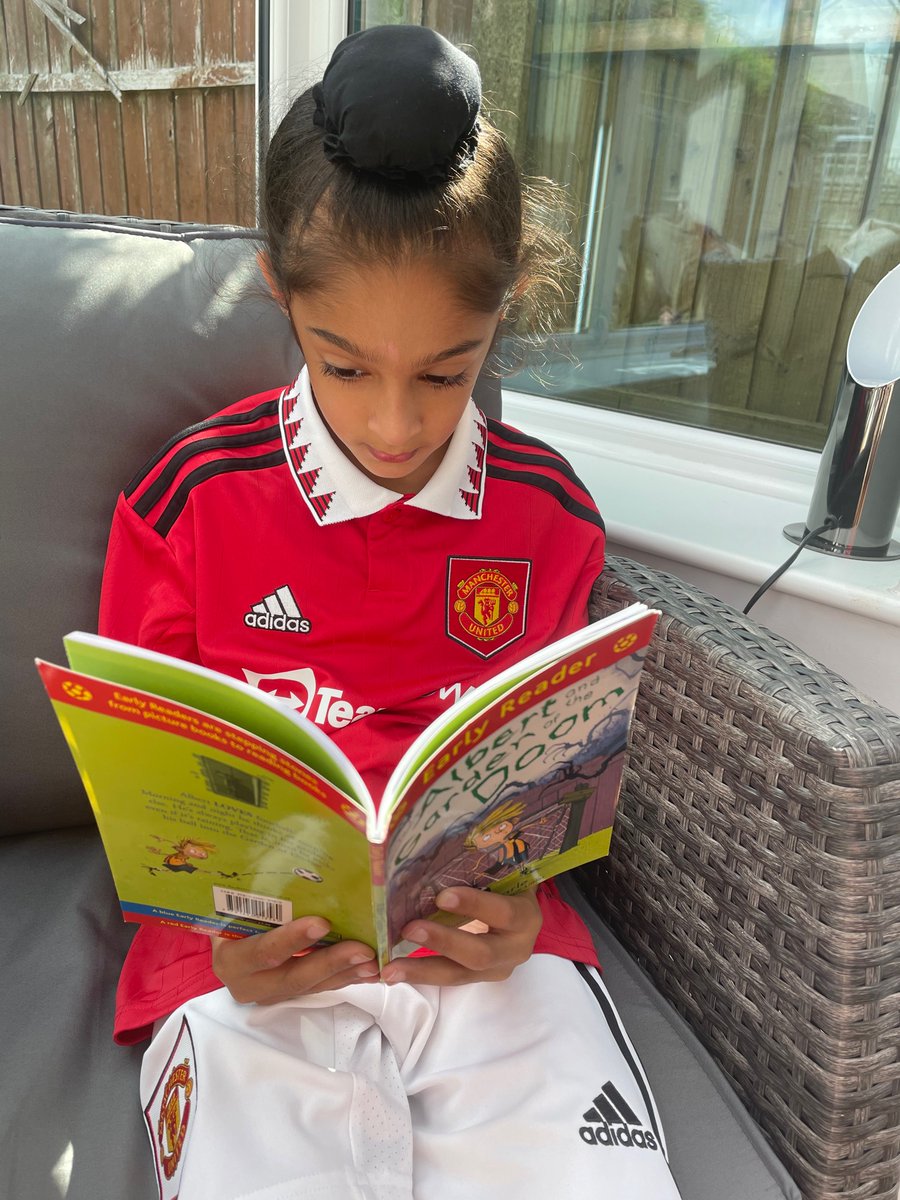 prabi_k's tweet photo. Raman reading ‘Albert and the garden of Doom’
Raman talks about how similar he is to Albert in the story because his love for football @StMaryB17 #MyChildReads
#StMarysLovesReading #Y2L https://t.co/lGKsREuuCQ