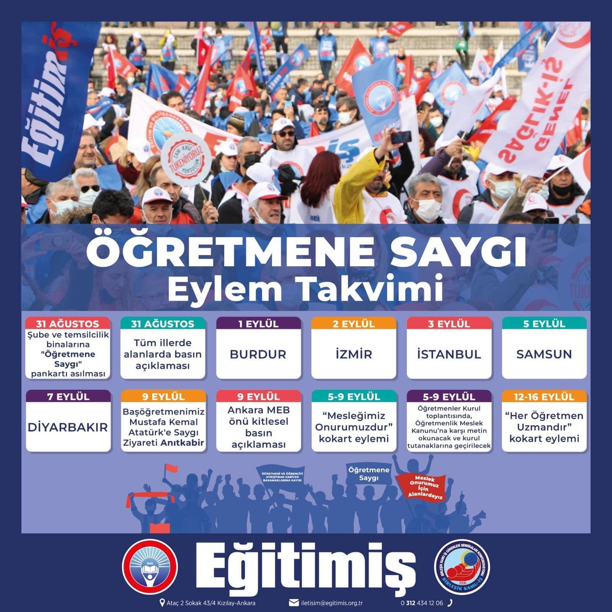 Mesleğimizin onuruna sahip çıkıyoruz.
ALANLARDAYIZ!!!
Yaşasın Eğitim İş!!!
Yaşasın Birleşik Kamu İş!!!
#eğitimiş #kademözbay #samsun_egitimis #ogretmenlersoruyor #ogretmenlerayakta #ogretmenlerdiyorki #ogretmenlertekses