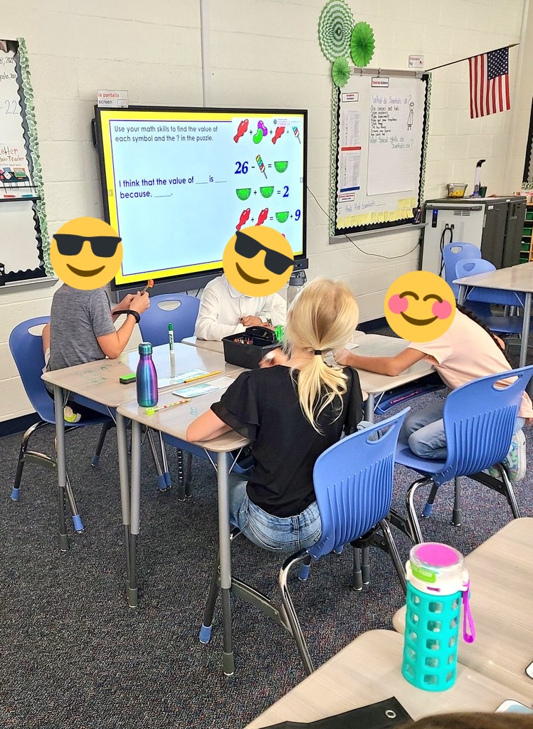 A great activity to start student's brains thinking. They were doing all the thinking and talking using complete sentences💭! I am a very proud teacher!❤️#CaldwellCatsPride #WeAreCaldwell #YouBelongInMISD #MyMISD #SomosCaldwell