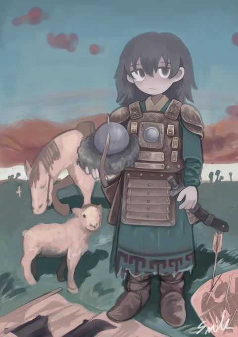 友達いなかった歴史っぽいテイストの絵を再掲します何氏絵すき  