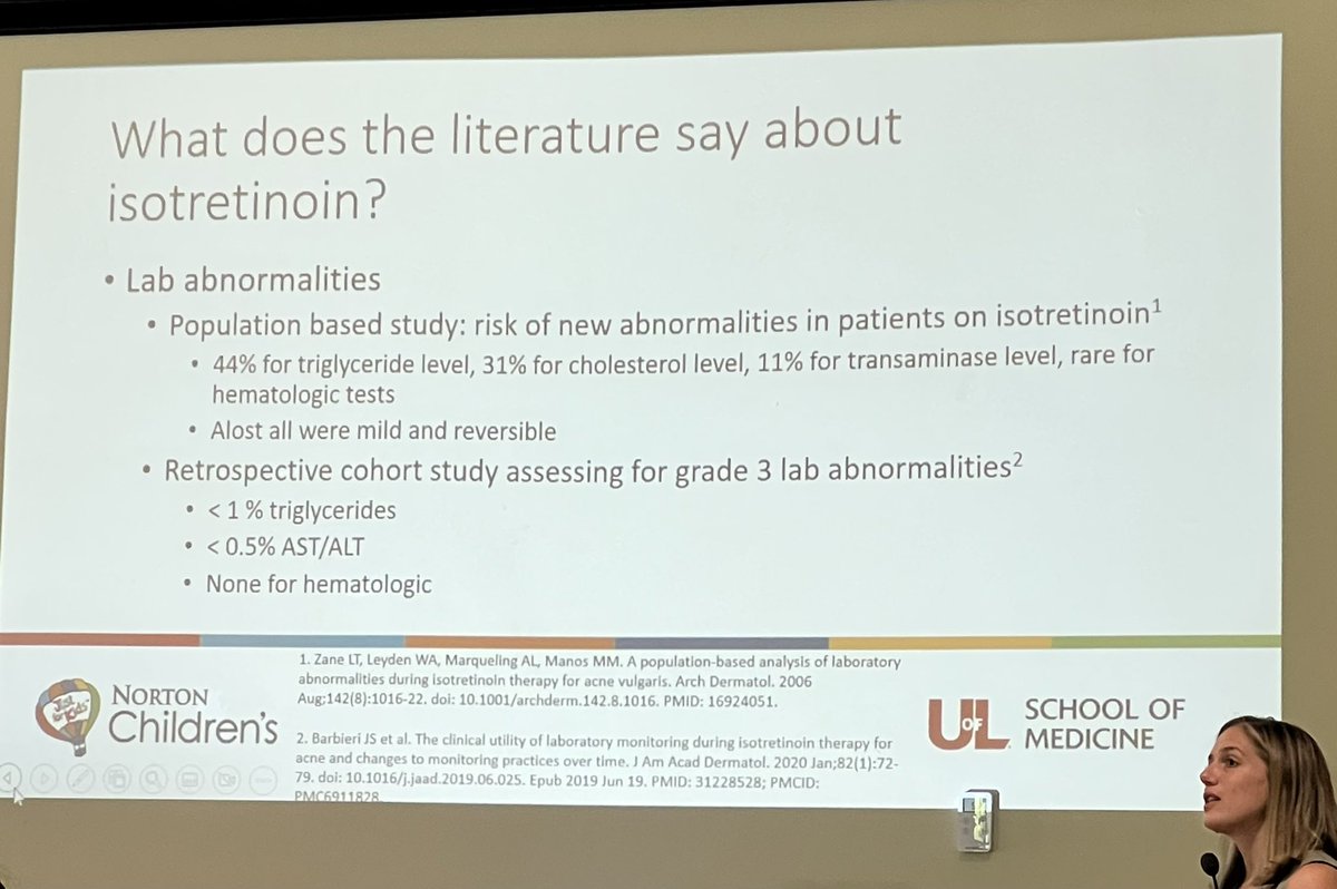 JustinMorganMD's tweet photo. Isotretinoin in the literature #kyaap https://t.co/wHp1qLRCoD