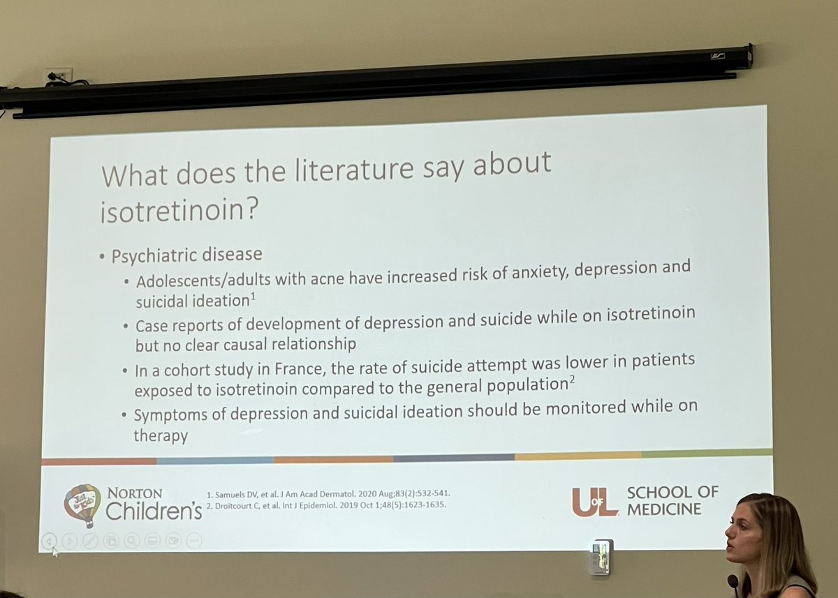JustinMorganMD's tweet photo. Isotretinoin in the literature #kyaap https://t.co/wHp1qLRCoD