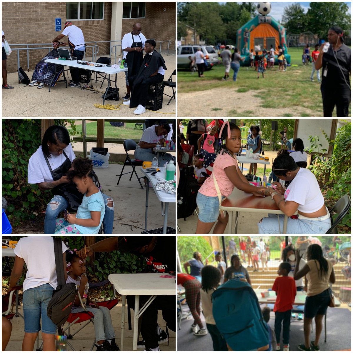 KetchamES's tweet photo. Yesterday’s Back to School/Meet the Teacher Event was great! Haircuts, nails, hair braiding AND the best part was students getting to meet their teacher for the upcoming school year! #KetchamEaglesS.O.A.R. https://t.co/AZIWo04Aia