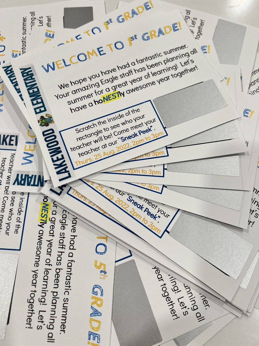 Families, have you received your Lakewood Eagle’s postcard in the mail? Class assignments and “Sneak Peak” information are on the card.  We are so excited to welcome our scholars back to campus❣️🙌🏾  @LakewoodAP <a href="/MCPS/">MCPS</a> @DLAA_Area_3