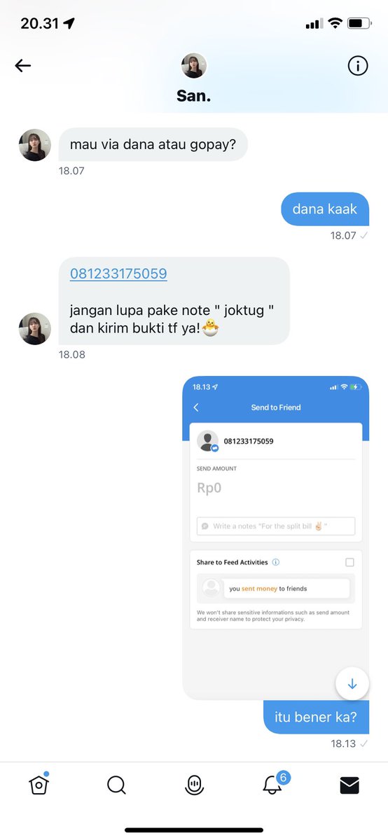 arsoxn's tweet photo. HATI HATI SCAMMER @sansstoree2 !!

Nambah lagi korbannya. Dia katanya nyediain joki tugas juga. semua jualan ae lu embat tapi ujung ujungnya nipu. 

#zonauang #zonaba https://t.co/TPUDyiC3Ui