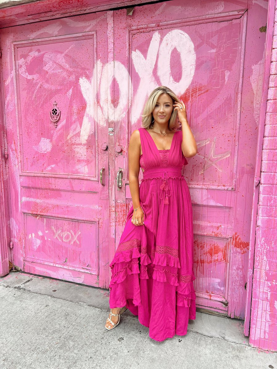 The wall was pink…I had to. 💕