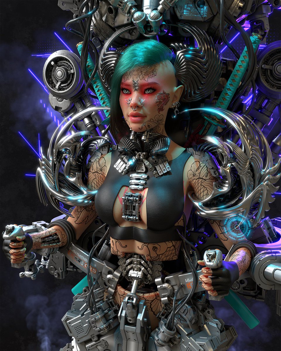 KlawMachineArt's tweet image. Gm @sminnam ☀️
New drop 'CYBERNINJA' is on @KnownOrigin_io 💎
20 editions - 0.06 $ETH
knownorigin.io/gallery/173110…