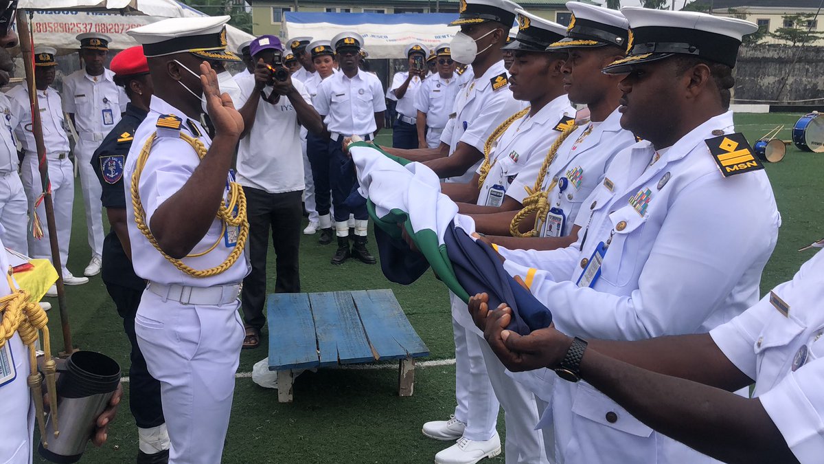 NigerianSail's tweet photo. Thanks to God for a Successful Passing Out parade of Merchant Sail Navy batch 009MNF officers at Lima Marine Ship Base Lagos State Command on the 19th of August 2022 by Sail Navy Captain JOHNLINUS OKORONKWO the Commander General https://t.co/Lvry7mSFl9