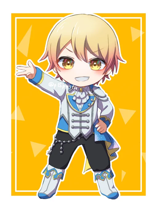 ちびキャラ毎日更新20日目!今日からワンダショ!司です!#prsk_FA #天馬司 