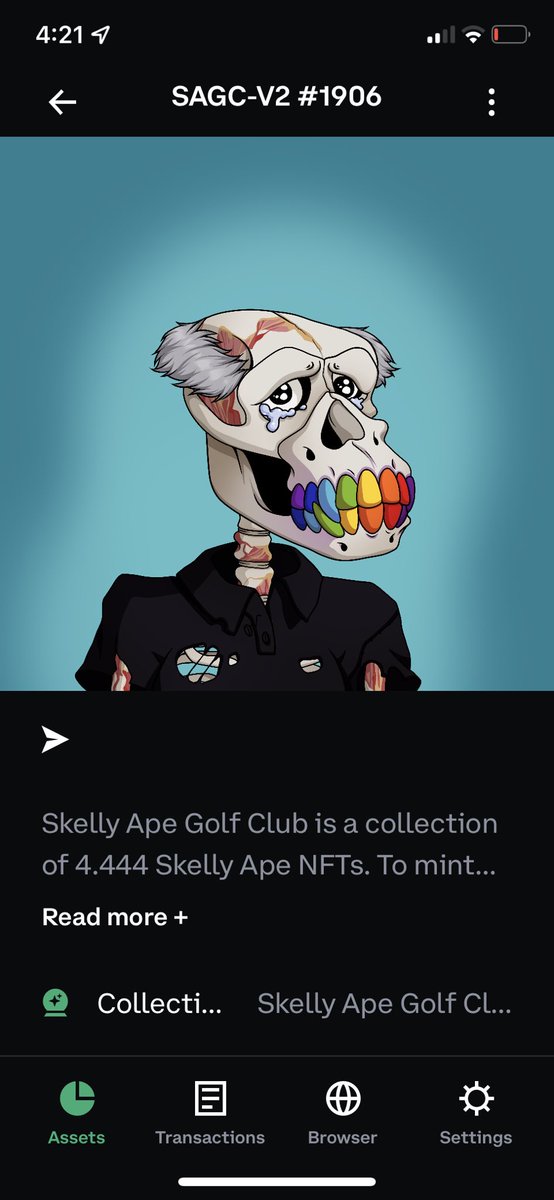6 more FREE skellys from staking my #SAGC <a href="/SeniorApeGC/">Senior Ape Golf Club NFT | SOLD OUT</a> Finally got some with rainbow traits! #SAGCV2 #NFTCommunity #NFTs #ETH $ETH